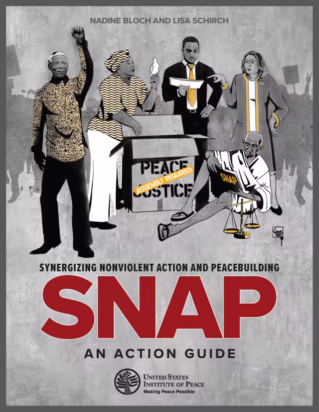 Synergizing Nonviolent Action and Peacebuilding action guide cover