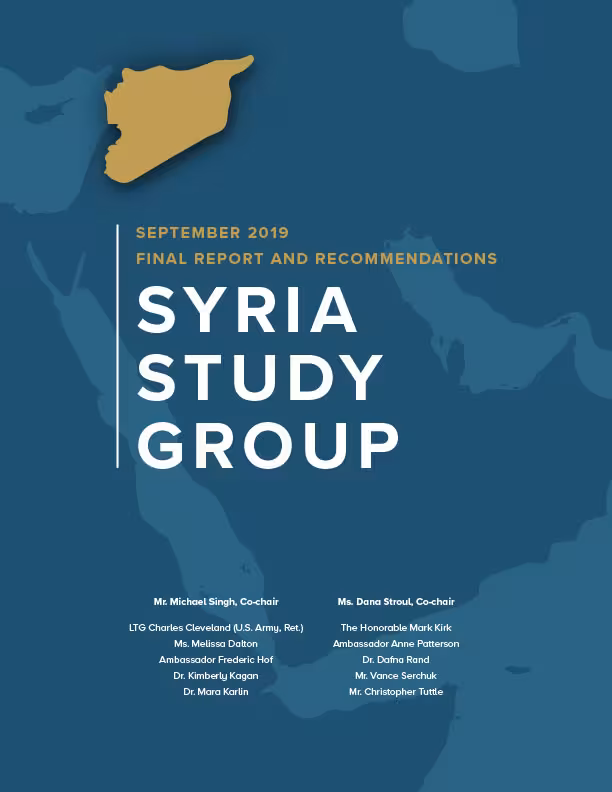 Syria Study Group Final Report