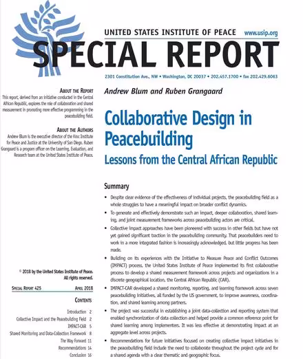 Collaborative Design in Peacebuilding